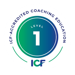 ICF-Accredited Coaching Education Level 1 badge